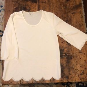Tobi Scalloped Blouse